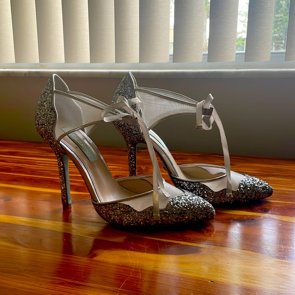 Blue by Betsey Johnson wedding heels